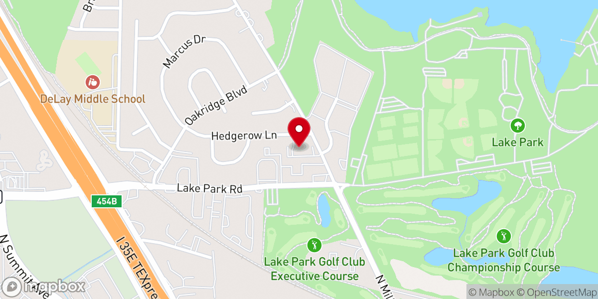 Map showing location of Northview Baptist Church