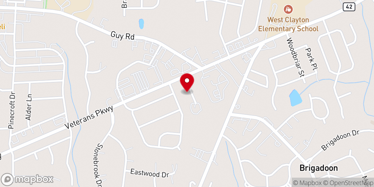Map showing location of The Living Word Church