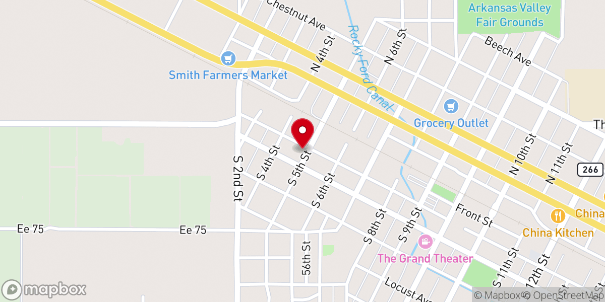 Map showing location of New Hopr Church