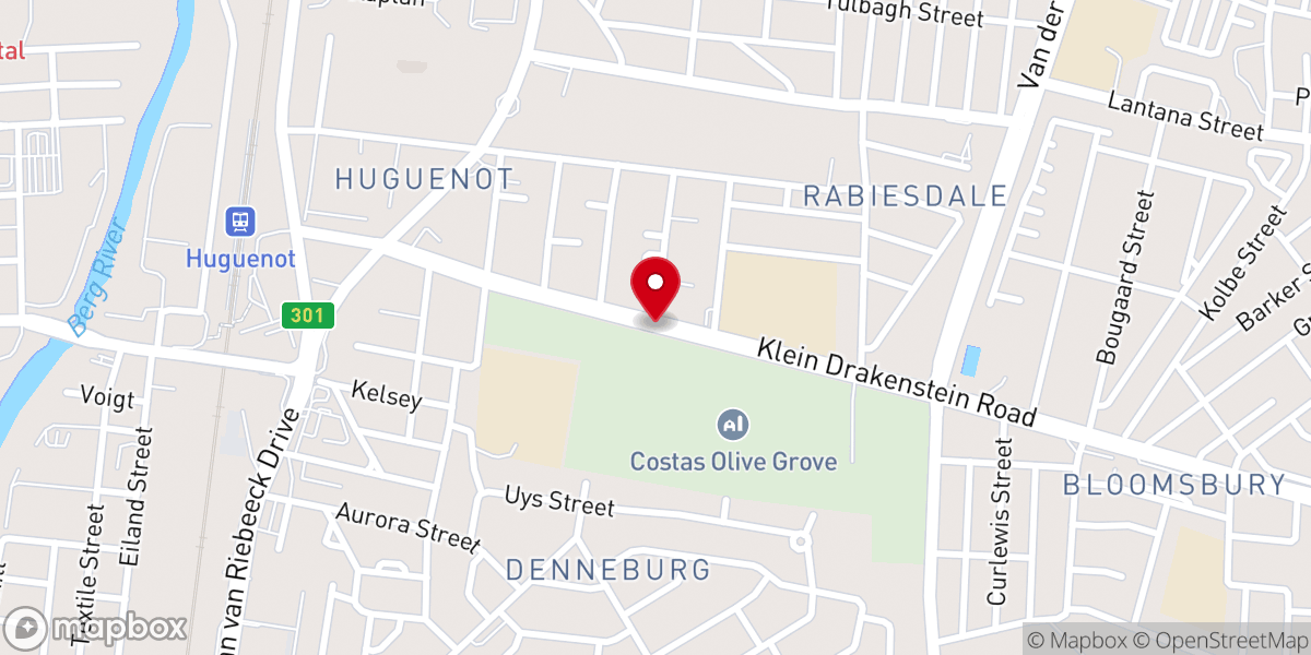 Map showing location of Roman Catholic Church