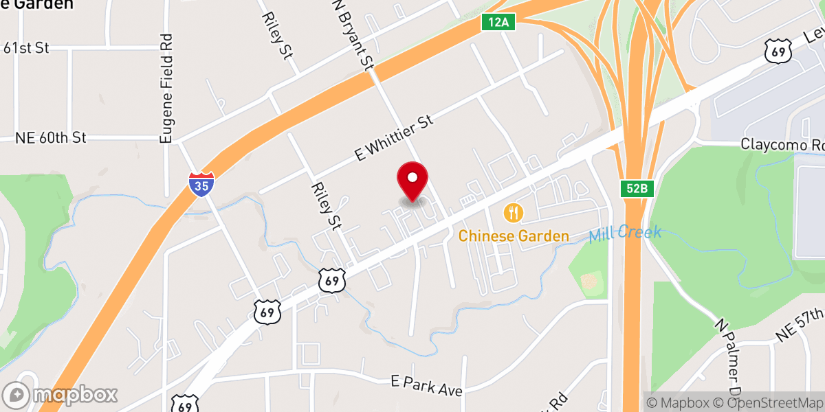 Map showing location of Sanctified Church of God Inc