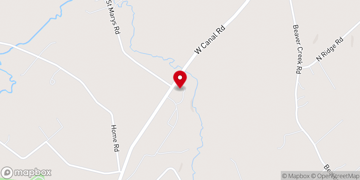 Map showing location of Saint Marys Church