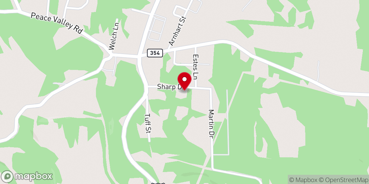 Map showing location of Ash Flat United Pentecostal Church