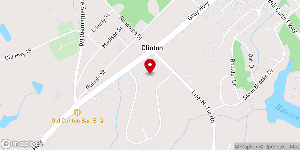 Map showing location of New Jerusalem Baptist Church