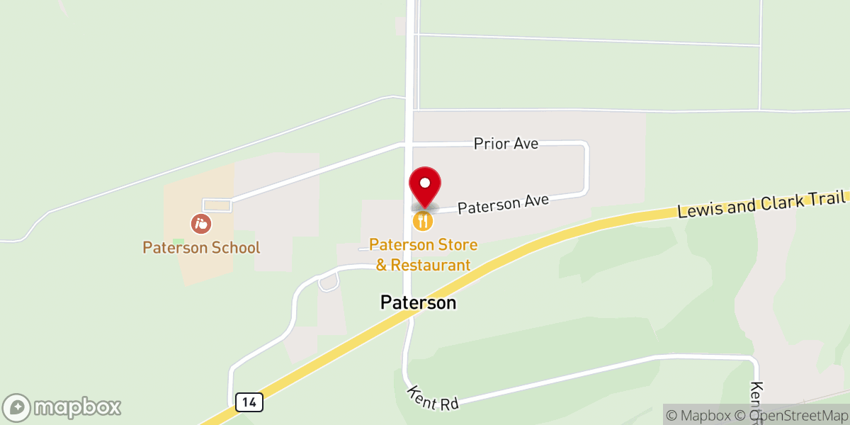 Map showing location of Paterson