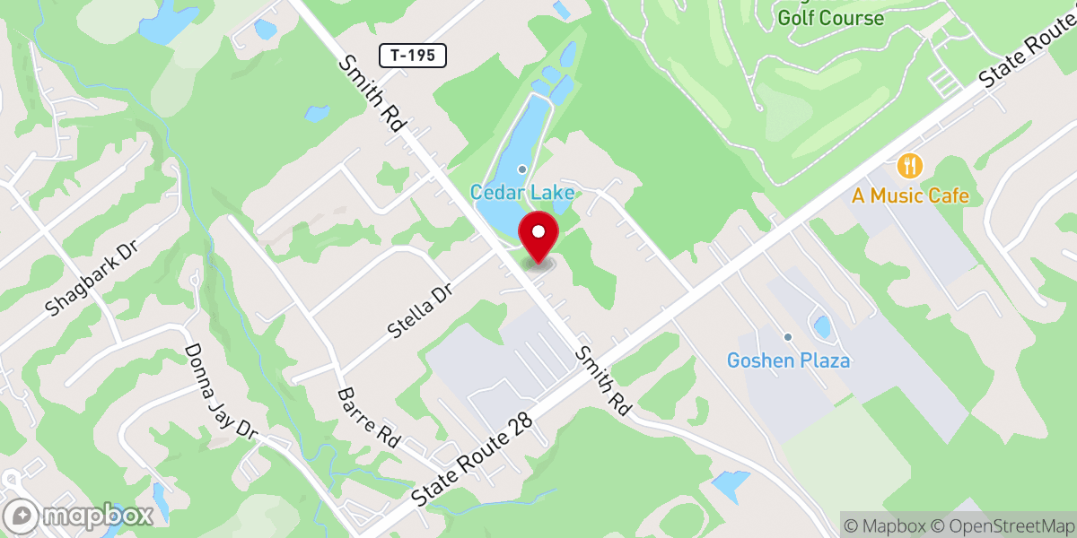 Map showing location of Gospel Light Baptist Church