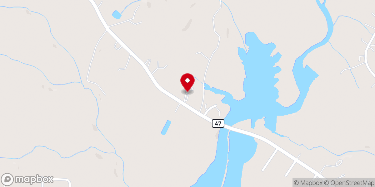Map showing location of Central Baptist Church