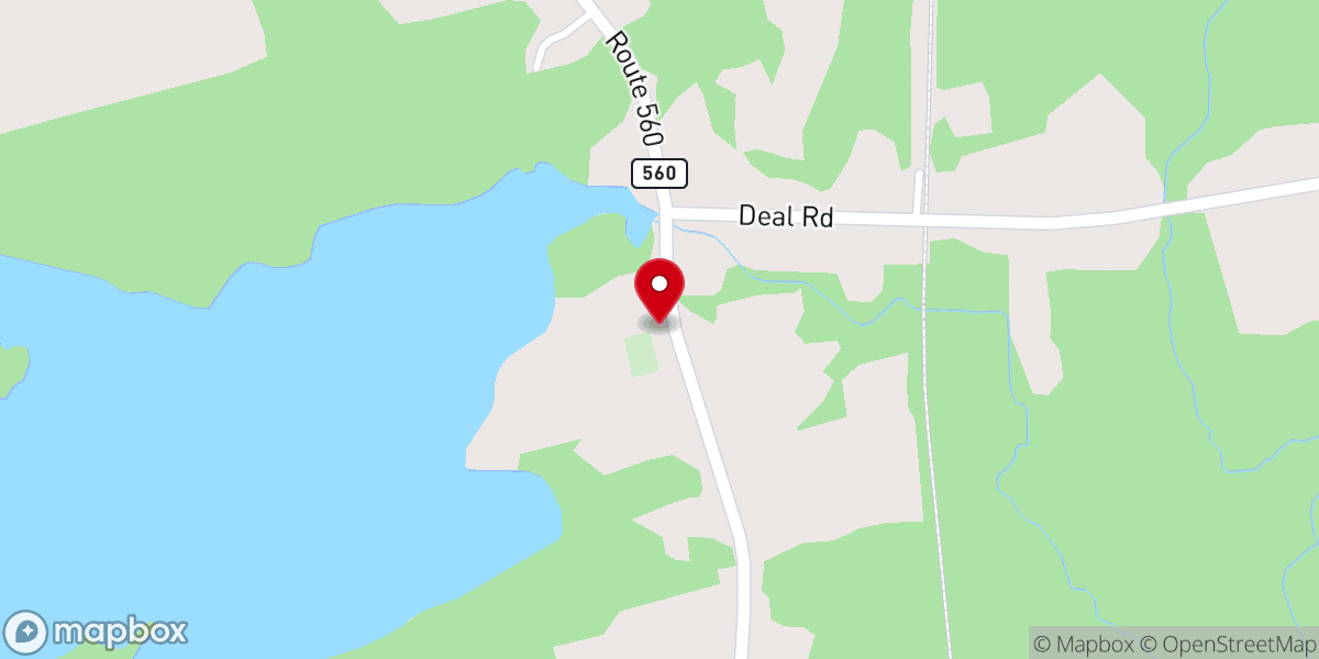 Map showing location of Lakeville United Baptist Church