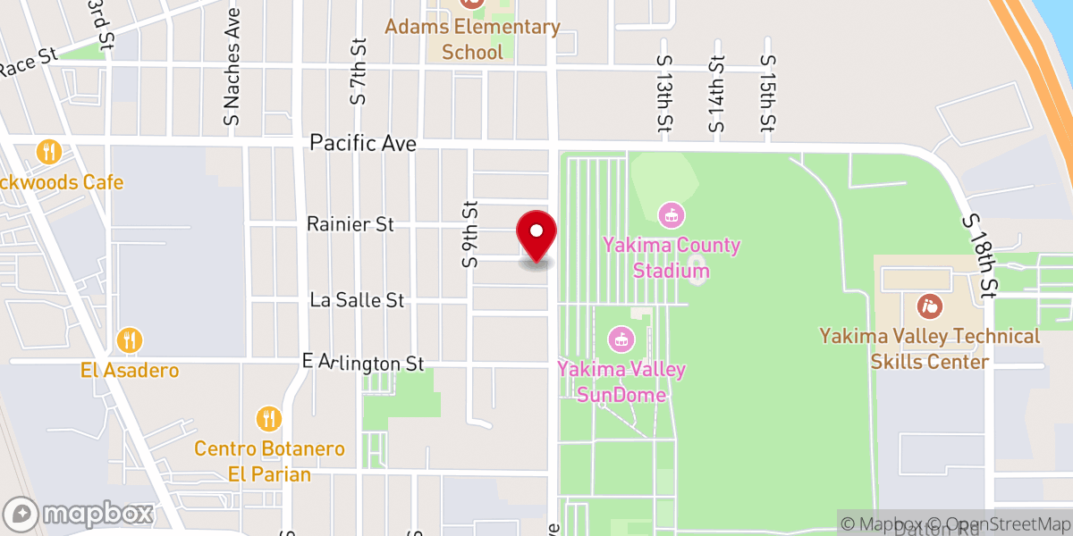 Map showing location of Abundant Life Asambleas de Dios