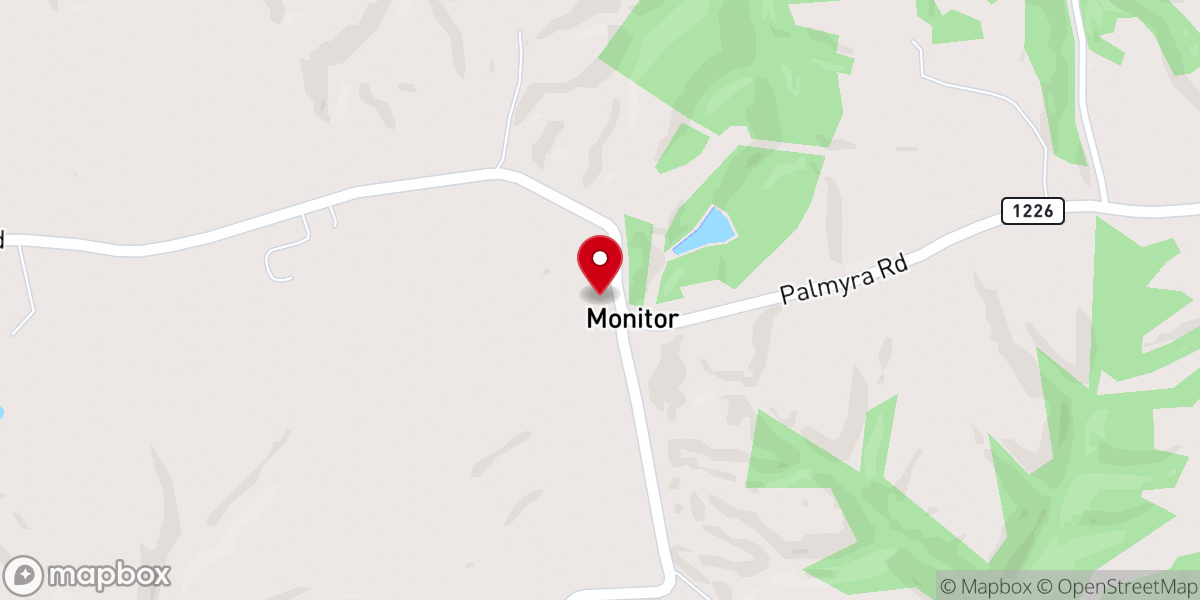 Map showing location of Mt Hermon Baptist Church