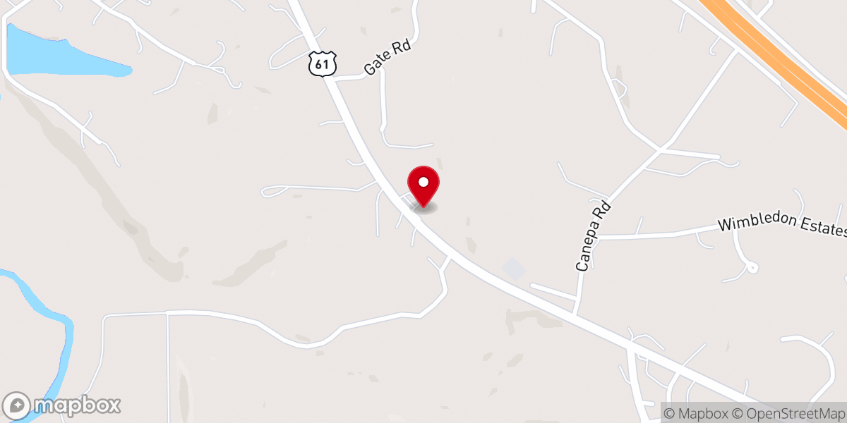 Map showing location of Festus Country Chapel