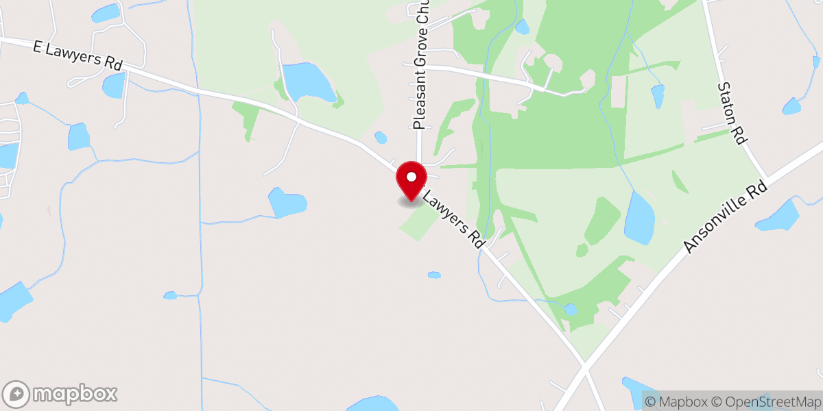 Map showing location of Pleasant Grove Primitive Baptist Church