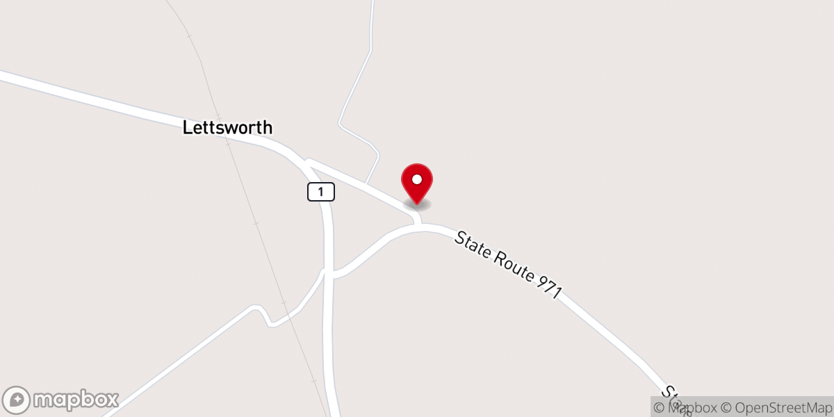 Map showing location of Chinns Chapel