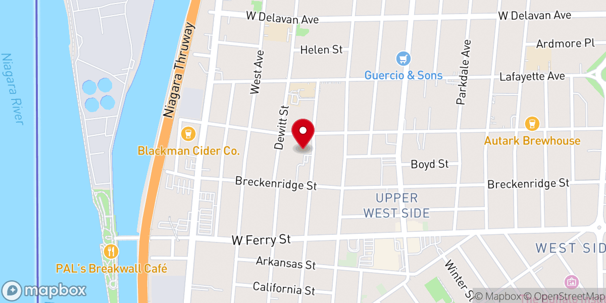 Map showing location of Jericho Road Ministries
