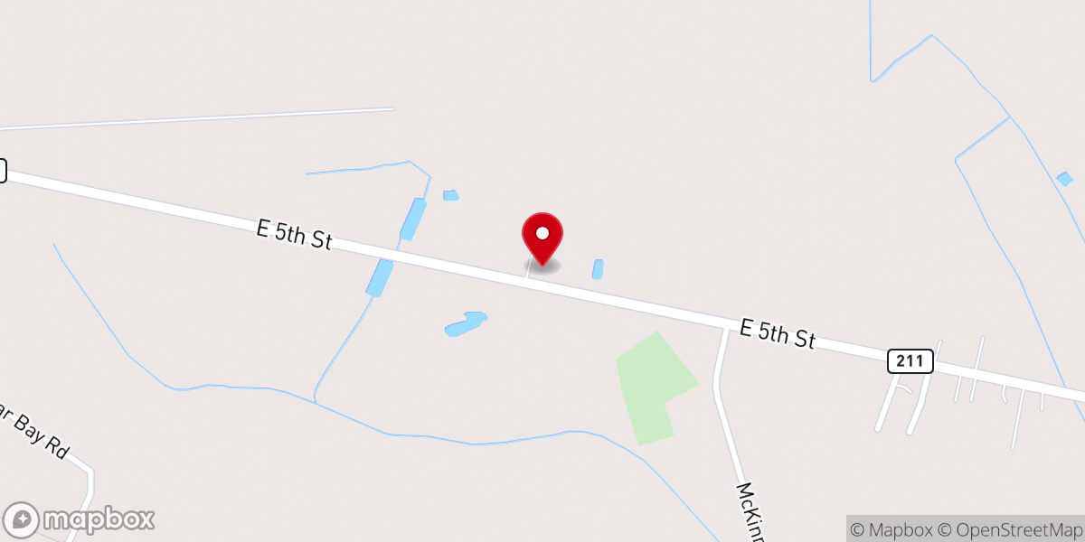 Map showing location of Smyrna Baptist Church