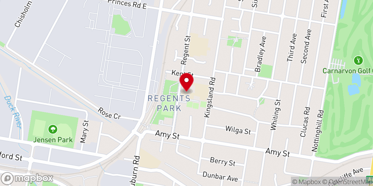 Map showing location of Heartbeat Church