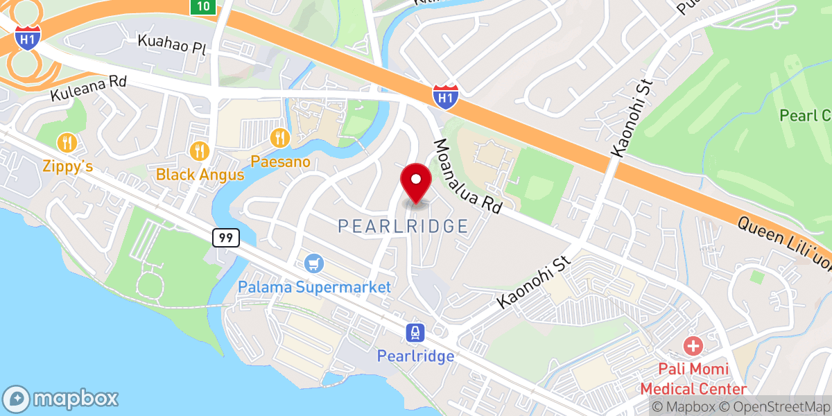 Map showing location of Antioch Baptist Church Hawaii