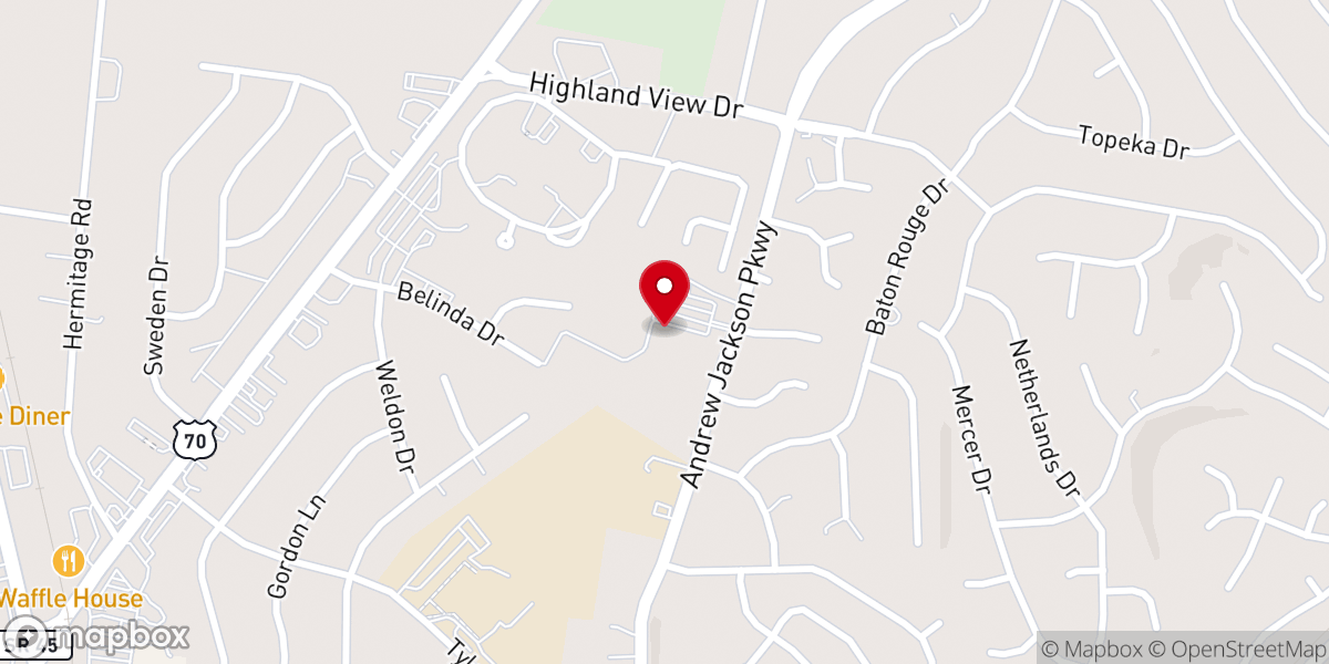 Map showing location of The Foundry at Hermitage United Methodist Church