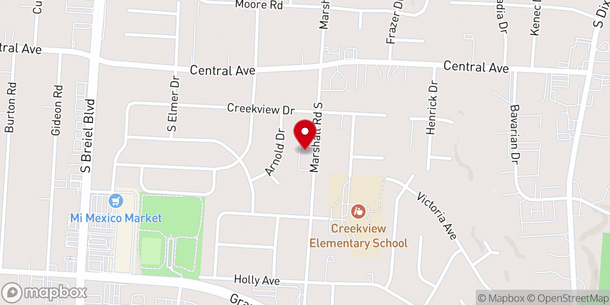 Map showing location of Freedom Point Church