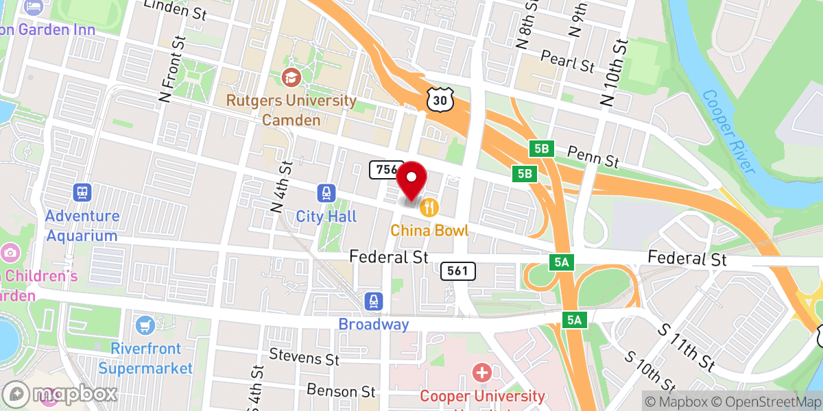 Map showing location of Camden Priest
