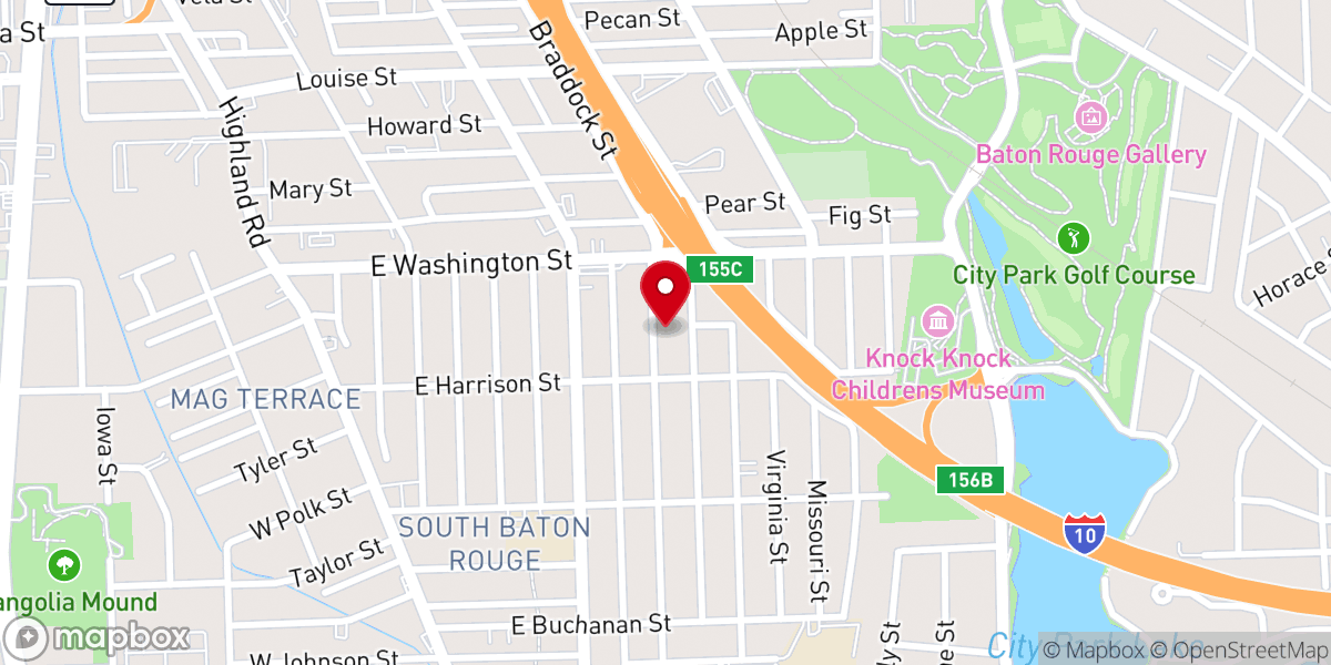 Map showing location of Mount Calvary Third Baptist Church