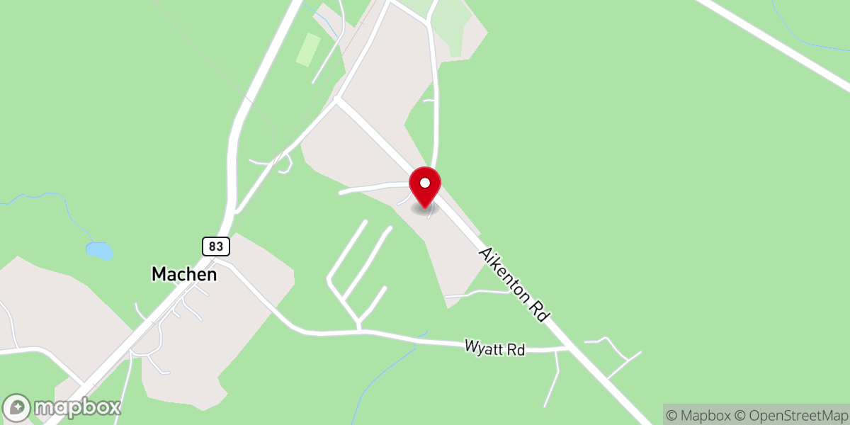 Map showing location of Greenwood Missionary Baptist Church