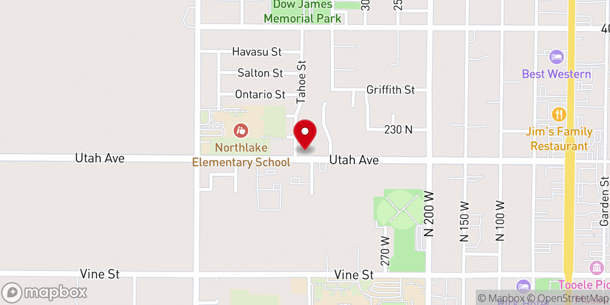 Map showing location of Church of Christ