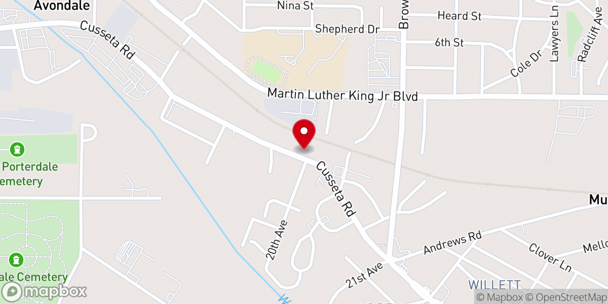 Map showing location of St Peter Community Church