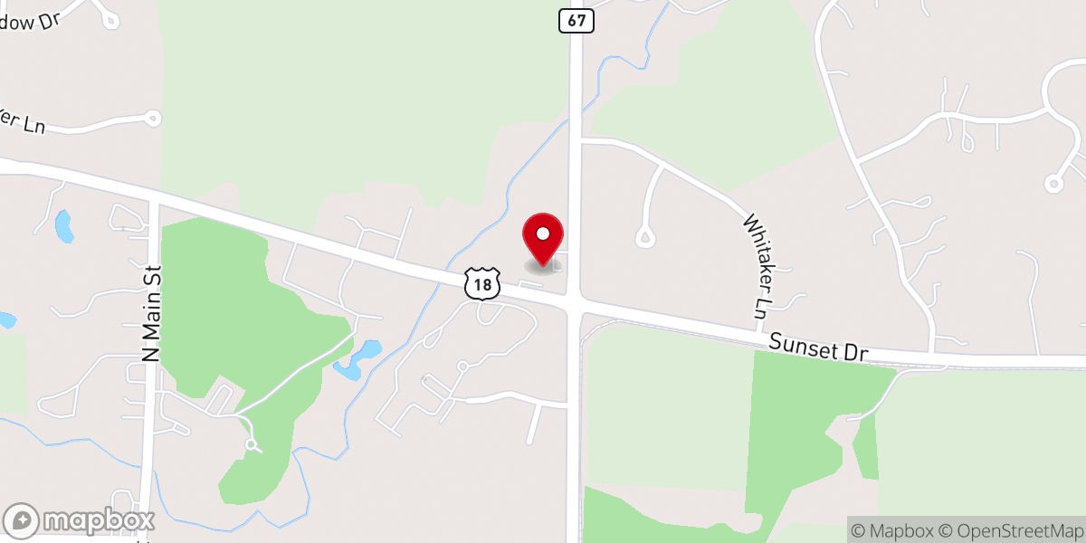 Map showing location of St Mary's Episcopal Church