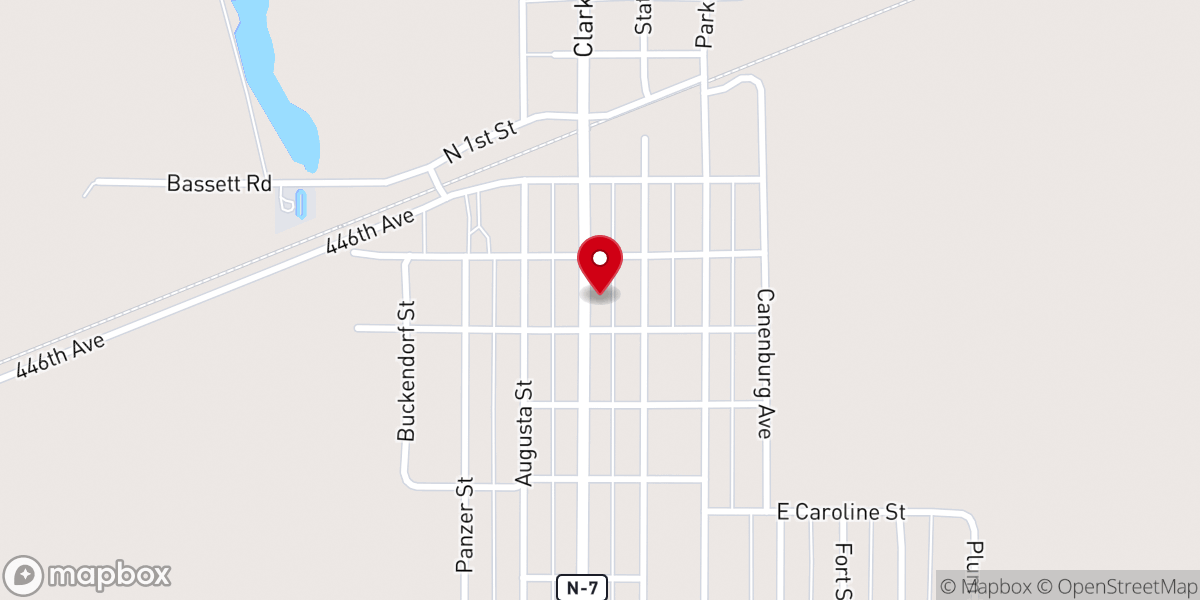 Map showing location of St Mary's Episcopal Church