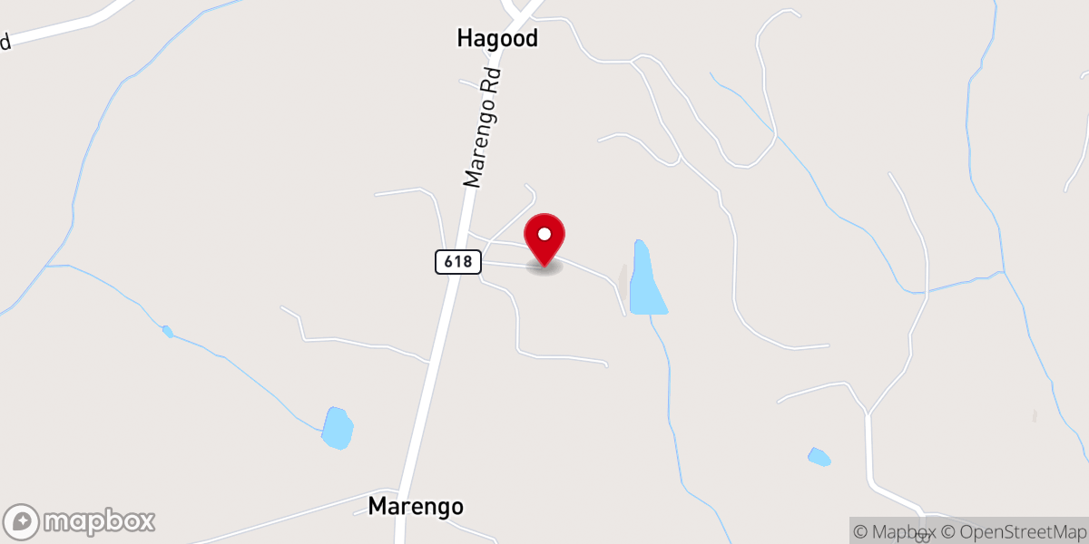 Map showing location of Sardis United Methodist Church