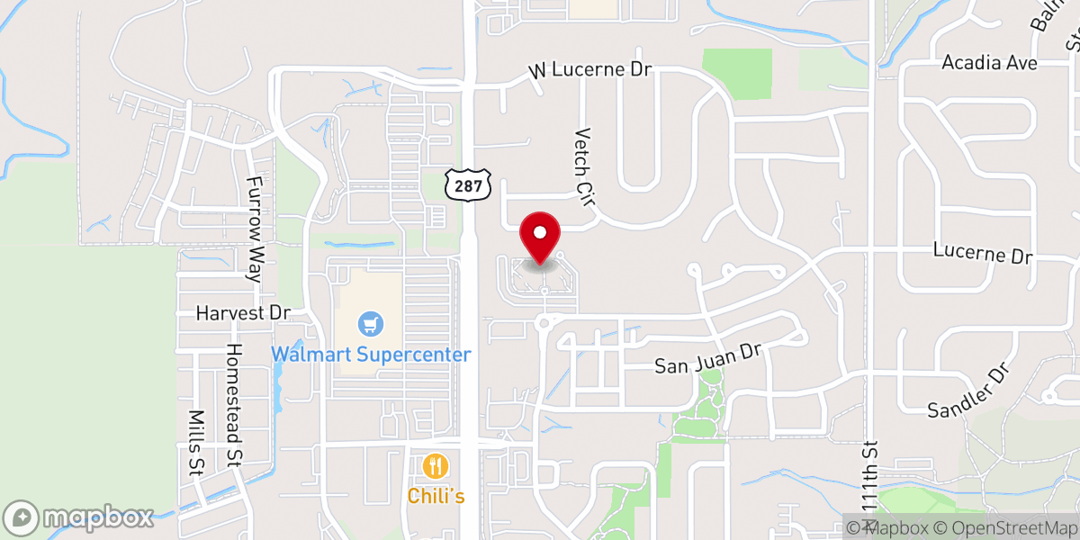 Map showing location of Immaculate Conception Catholic Church