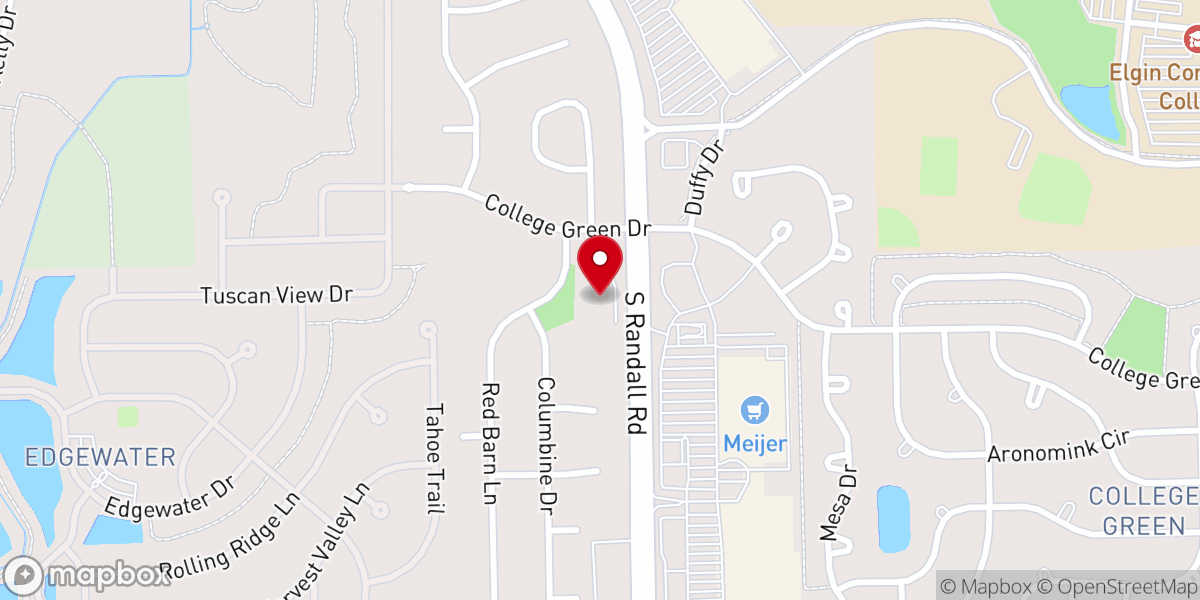 Map showing location of Abiding Peace Lutheran Church