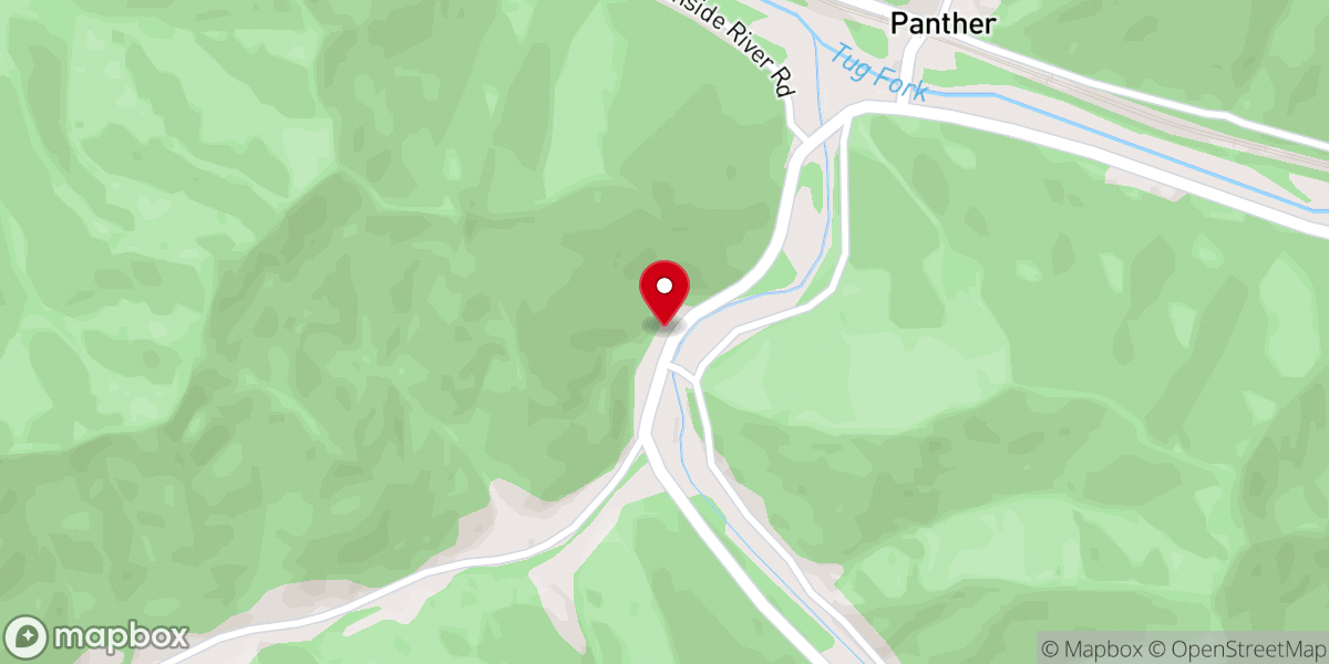 Map showing location of Panther Missionary Baptist Church