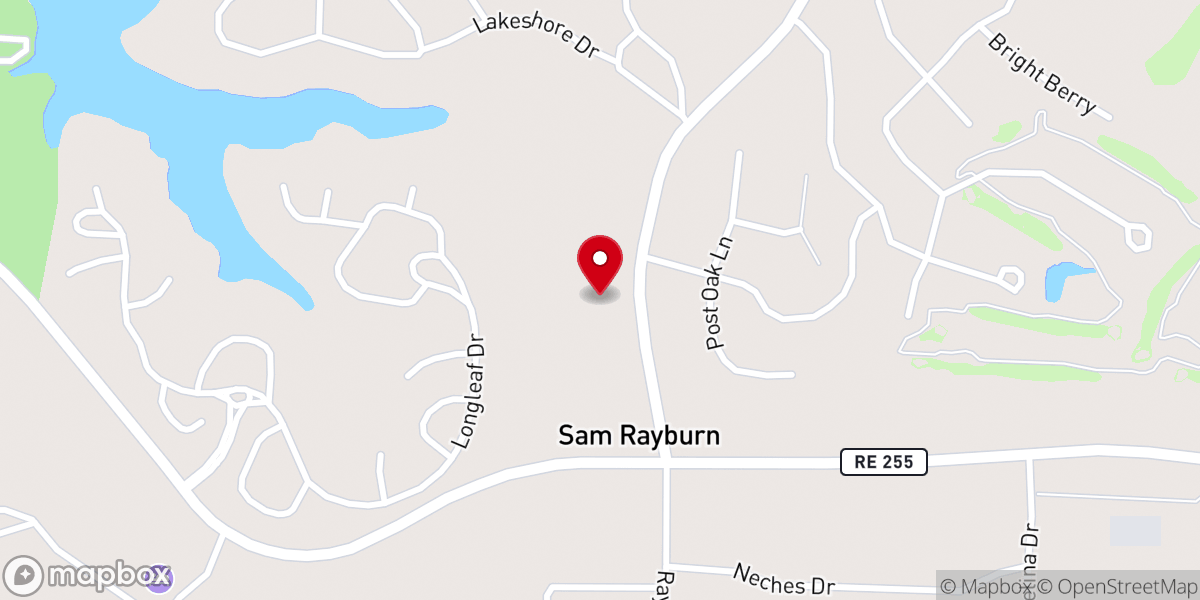 Map showing location of St. Raymond Catholic Church