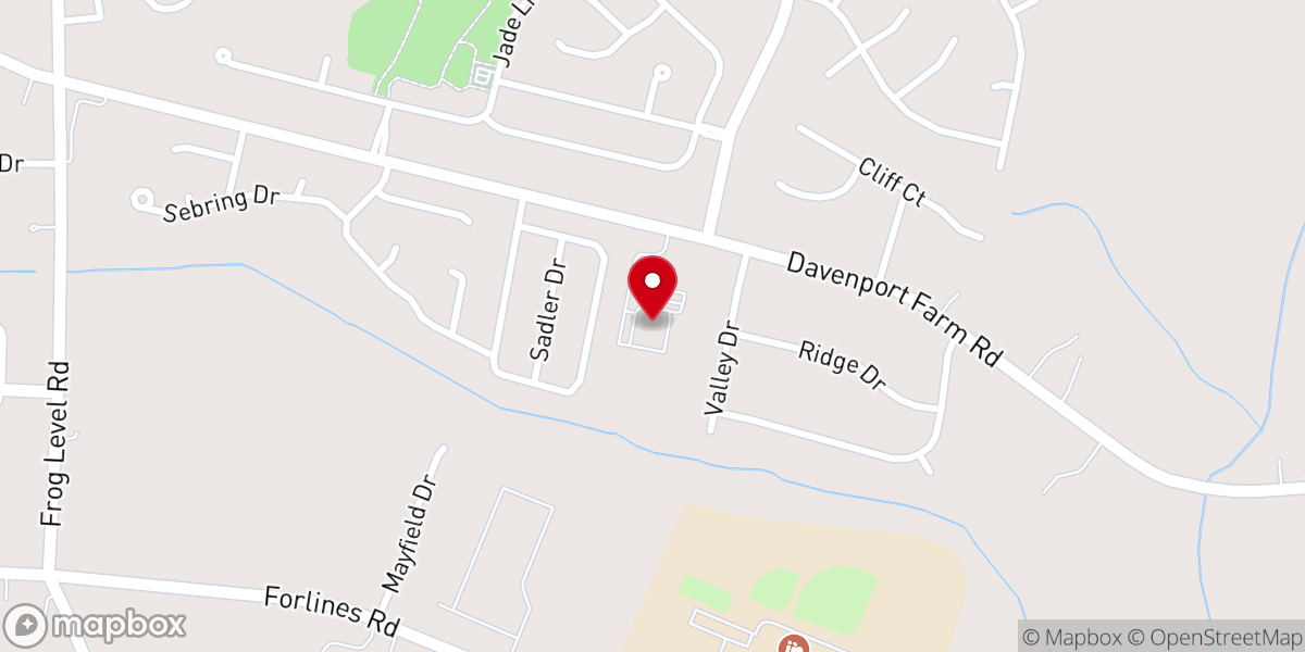 Map showing location of Christ's Church Learning Center