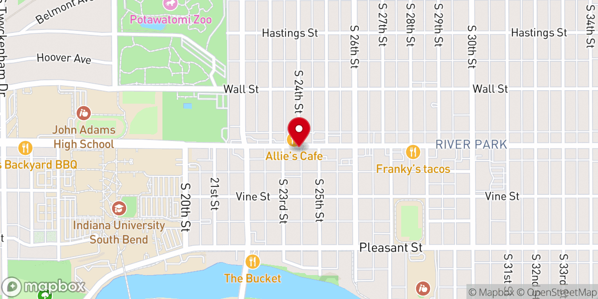 Map showing location of Mountaintop Faith Apostolic Church