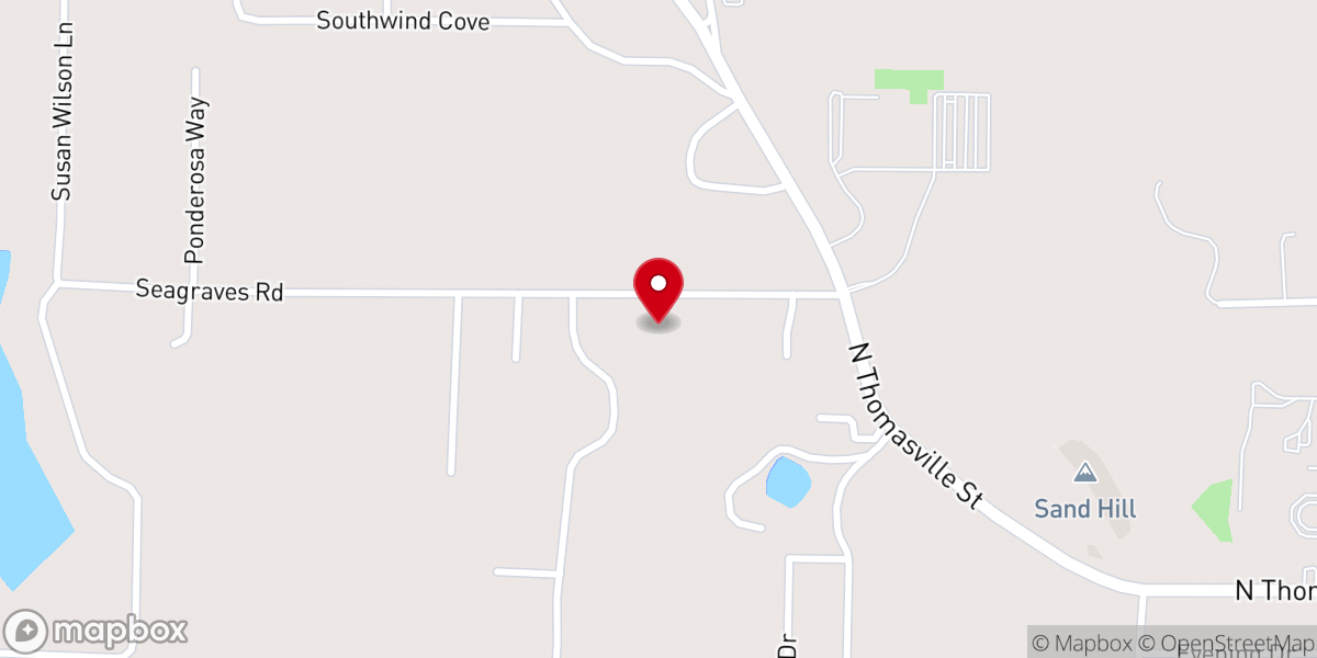 Map showing location of Living Waters Worship Center Inc