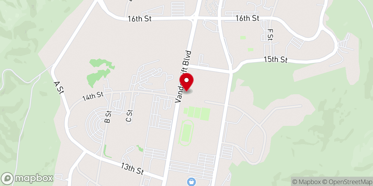 Map showing location of Marine Memorial Chapel
