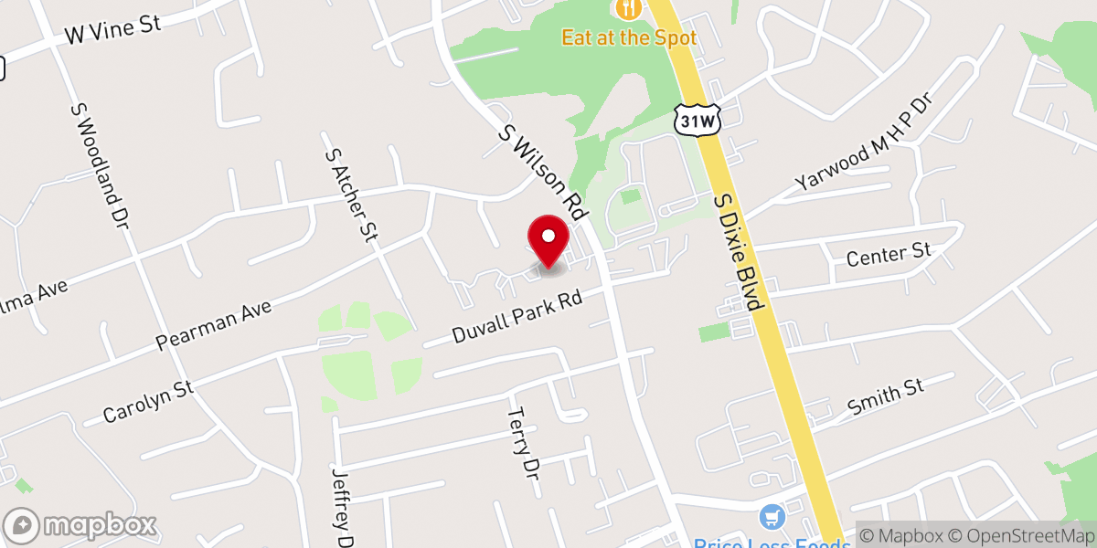Map showing location of Saint Christopher Parish