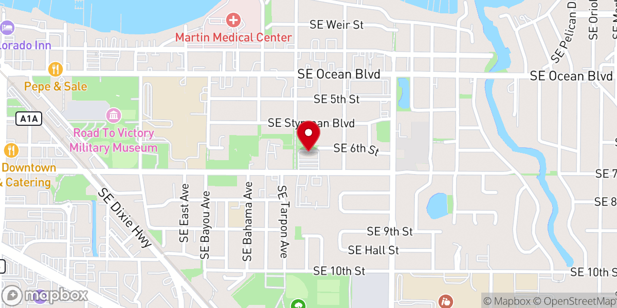 Map showing location of The Salvation Army