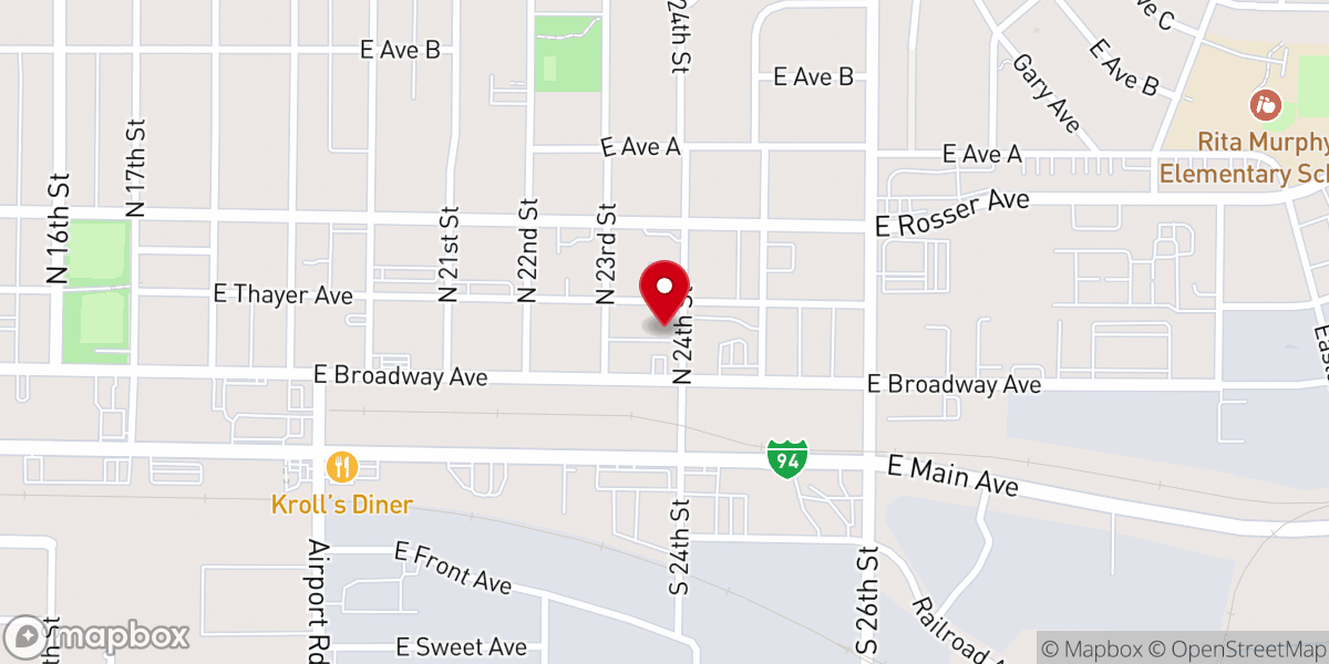 Map showing location of Calvary Chapel Bismarck Mandan