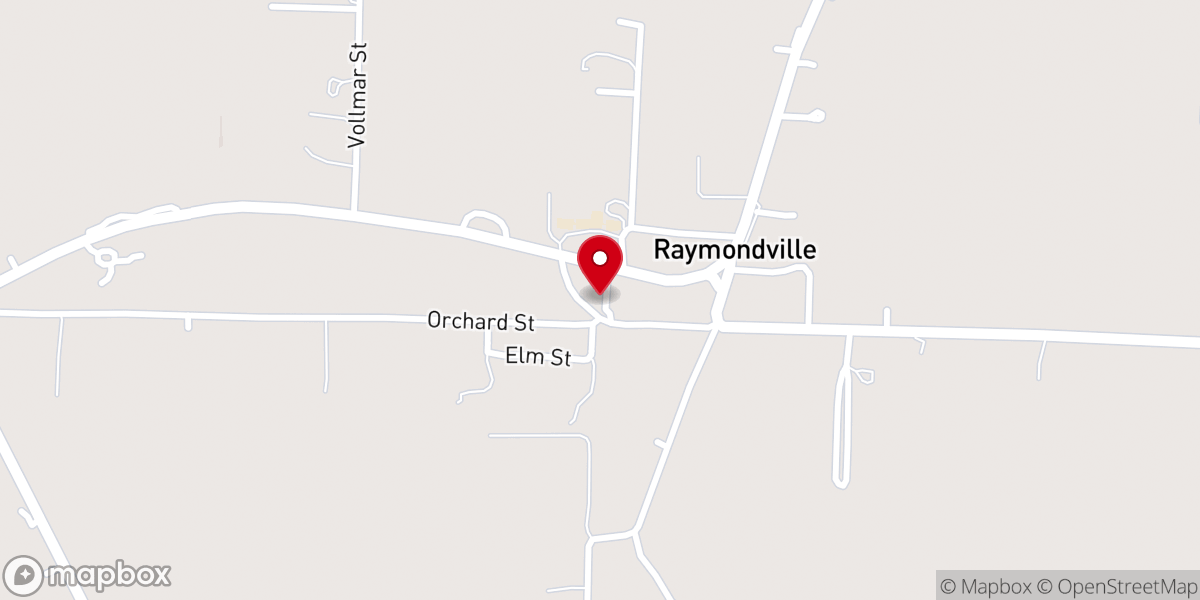 Map showing location of Raymondville United Methodist