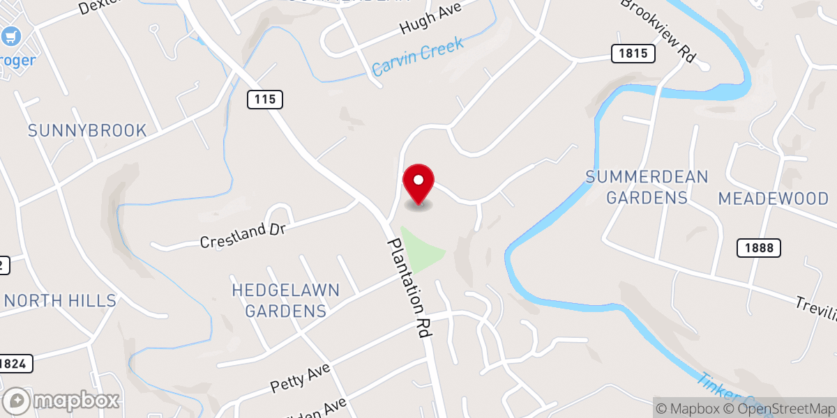 Map showing location of Northview Church