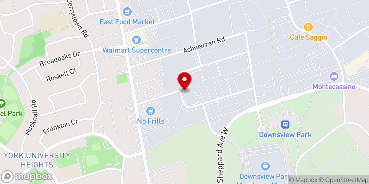Map showing location of Toronto Spanish Seventh-day Adventist Church