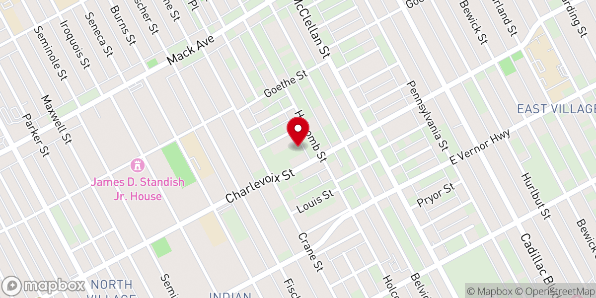 Map showing location of Nicholas Hood III Ministries Inc