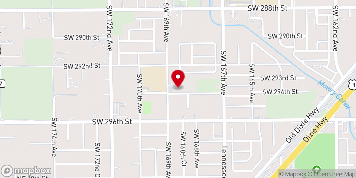 Map showing location of New Hope Assembly of God