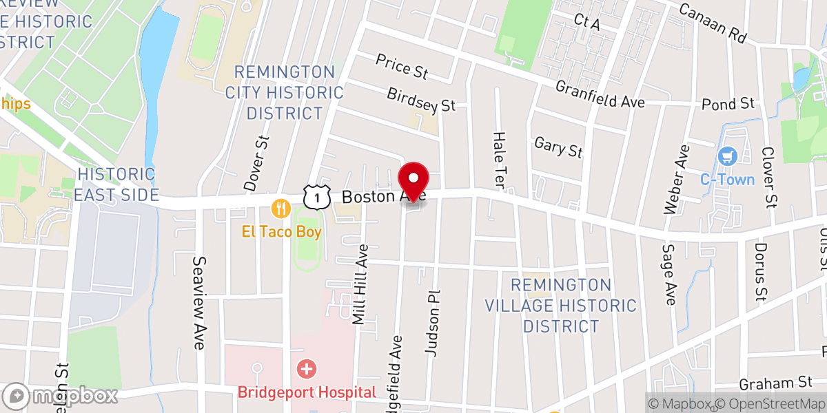 Map showing location of Iglesia Renacer Inc