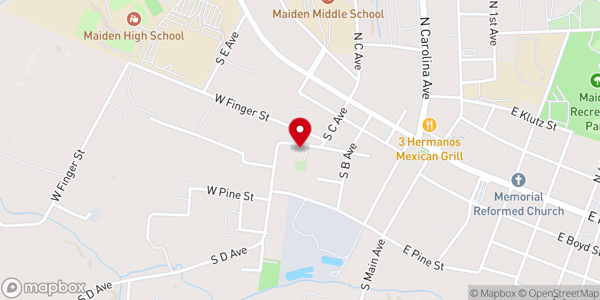Map showing location of West Side Church