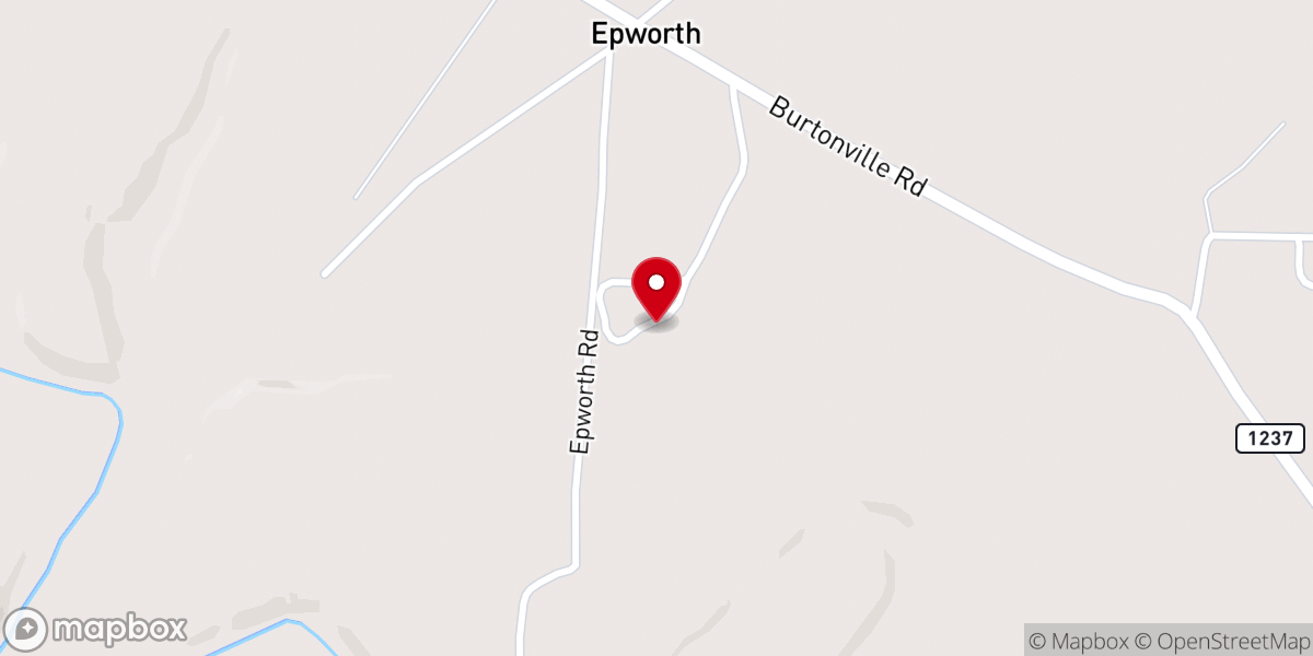 Map showing location of Ruggles Camp & Retreat Center